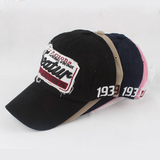 Sylviennea Embroidered Letter Adjustable Peaked Cap