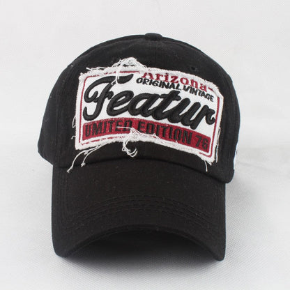 Sylviennea Embroidered Letter Adjustable Peaked Cap